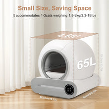 LitterLux Self-Cleaning Smart Litter Box | 65L, App Control, Odor Control